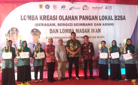 DKPP Klaten Gelar Lomba Kreasi Olahan Pangan Lokal B2SA