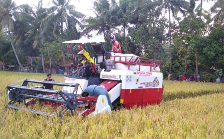 Warga Desa Dukuhdungus Purworejo Bertani dengan Alat Modern