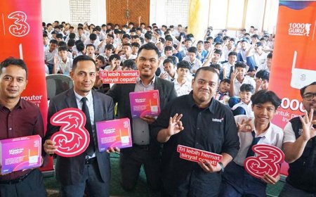 Jembatani Kesenjangan Digital, Tri dan 1.000 Guru Foundation Salurkan 1.000 Router ke Pelosok Negeri