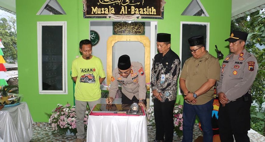 Kapolres Kebumen Meresmikan Mushola Al Baasith di Waduk Sempor