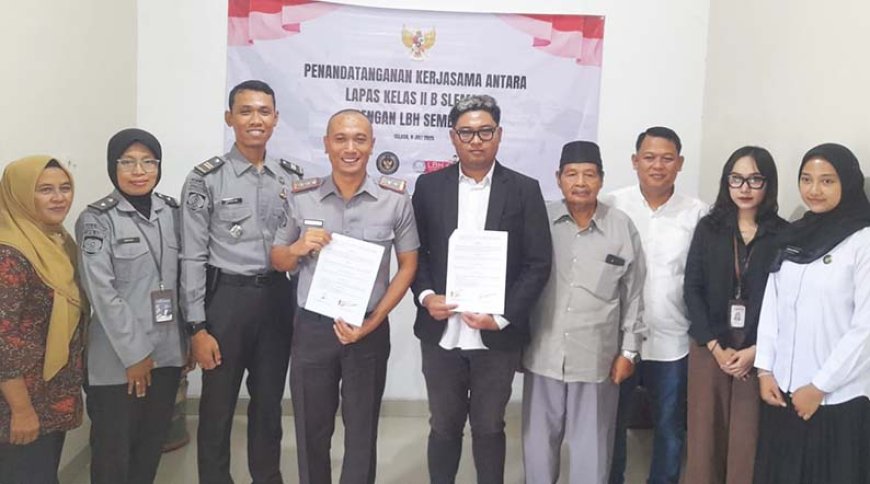 Perkuat Kerjasama, Lapas Cebongan-LBH Sembada Rintis Pembentukan Kader Hukum