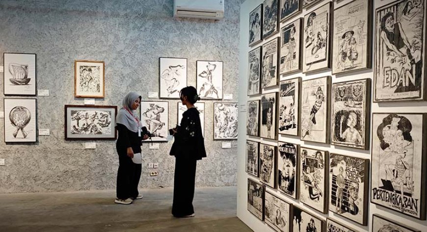 Pameran “Rindu Masa Lalu”, Menyimpan Jejak Jiwa Ilustrator Win Dwi Laksono