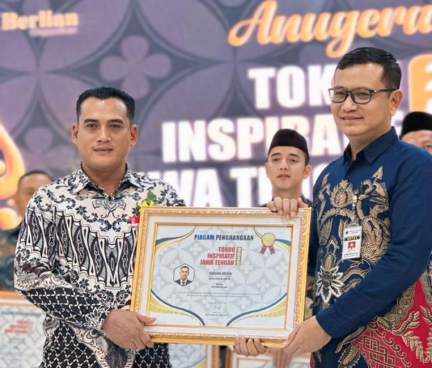 Yanuar Arifin Warga Purworejo Terima Penghargaan Tokoh Inspiratif Jawa Tengah