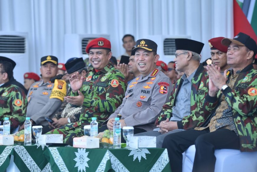 Bersama Kapolri, Bupati Sleman Hadiri Apel Akbar Kokam Pemuda Muhammadiyah