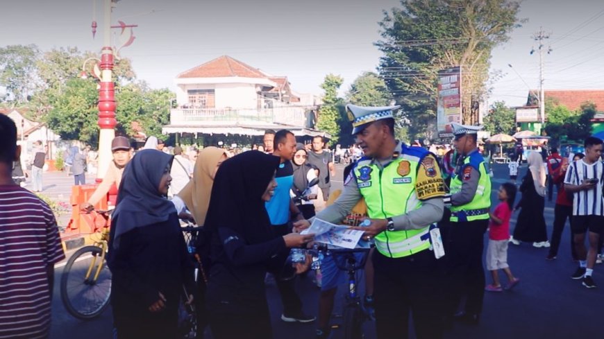 Polres Kebumen Gelar Art Policing di Kawasan Car Free Day