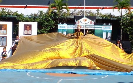 SMPN 1 Bantul Memperingati HUT ke-70, Tari Kolosal Dipentaskan