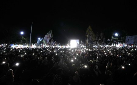 Ribuan Orang Melantunkan Shalawat di Alun-alun Klaten