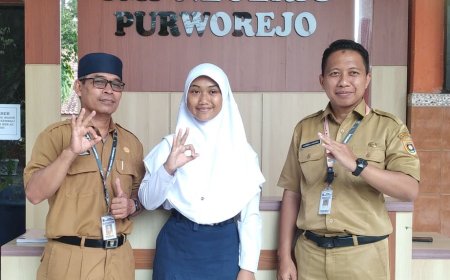 Pelajar SMPN 3 Purworejo Edlyn Kans Aryanto Juara I Mendongeng FLS3N Tingkat Provinsi