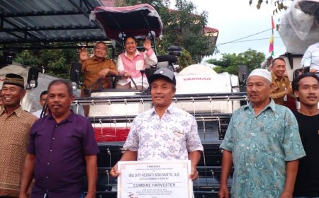 Titiek Soeharto ke Bantul Serahkan Bantuan Alsintan, Jangan Ada Pungutan