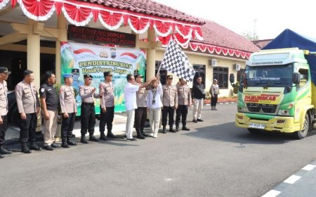 Polres Kebumen Kirim Jagung 50 Ton Hasil Panen Petani Binaan ke Bulog Magelang