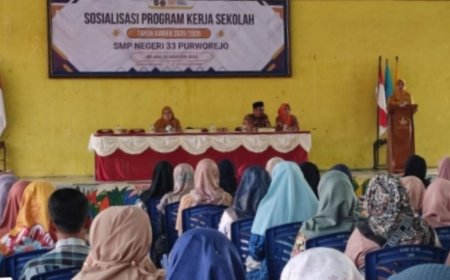 SMPN 33 Purworejo Gelar Sosialisasi Program Kerja Sekolah