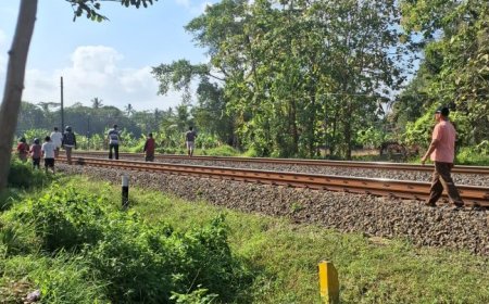 Seorang Warga Tertemper, Jalur Kereta Api bukan Tempat Bermain