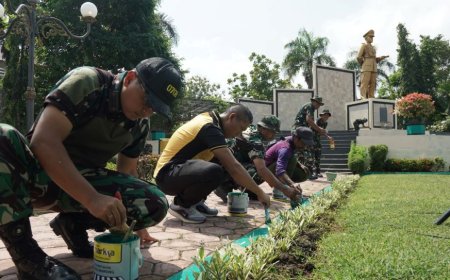Kodim Purworejo Gelar Karya Bakti di Monumen Jenderal Ahmad Yani