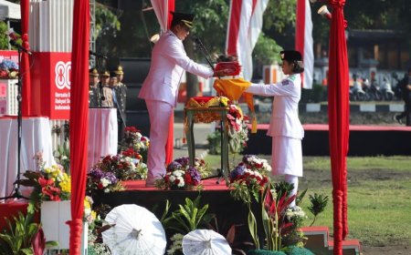 Pemkab Sleman Gelar Upacara Peringatan Hari Ulang Tahun ke-80 Kemerdekaan RI