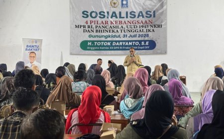Sosialisasi Empat Pilar, Anggota DPR RI Totok Daryanto Ajak Petani Menjamin Ketahanan Pangan