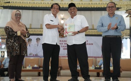 Sebanyak 171 Sertifikat Tanah Kasultanan Diserahkan ke Pemkab Sleman