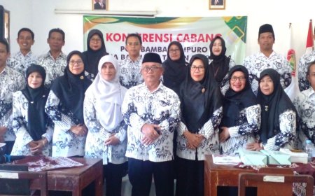 Pengurus Cabang PGRI Bambanglipuro Teken Pakta Integritas