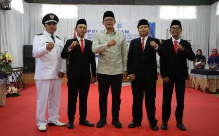 Pamong Kalurahan Margokaton Dilantik, Wabup Sleman Ingatkan Jaga Amanah
