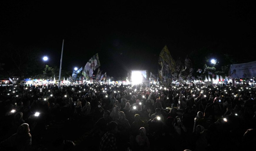 Ribuan Orang Melantunkan Shalawat di Alun-alun Klaten