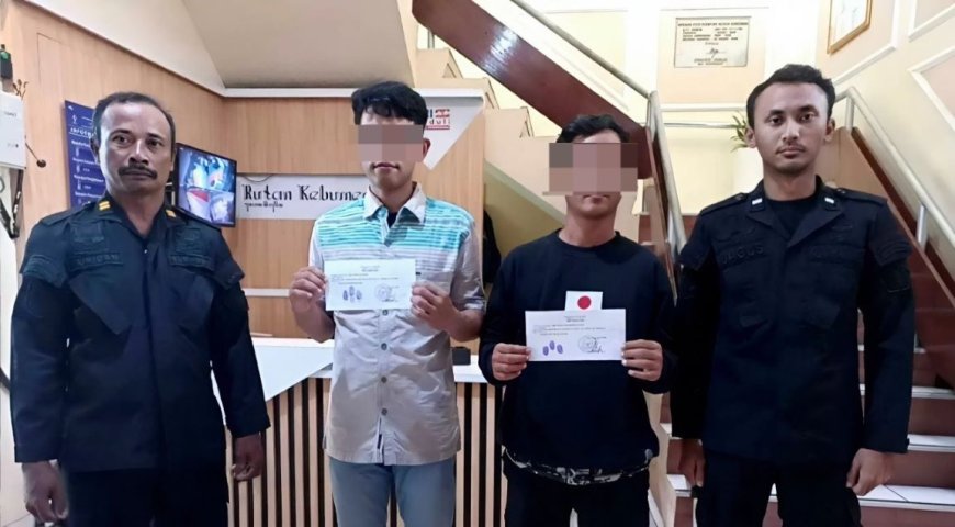 Dua Warga Binaan Rutan Kebumen Menerima Amnesti,Langsung Pulang