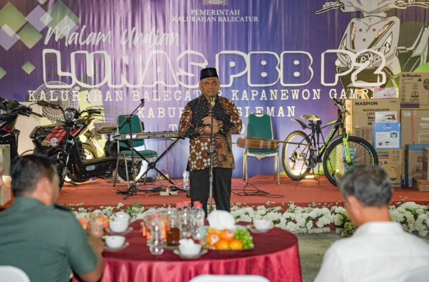Kalurahan Balecatur Gelar Undian untuk Wajib Pajak Lunas PBB