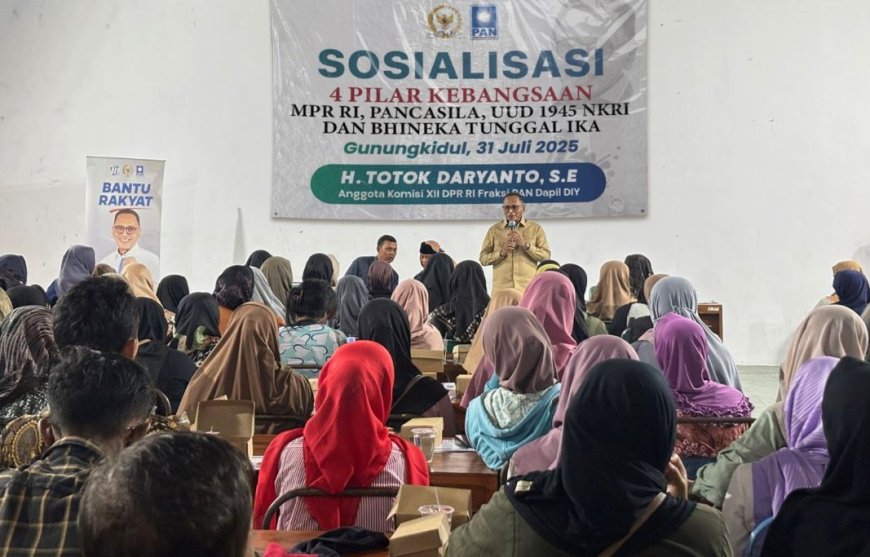 Sosialisasi Empat Pilar, Anggota DPR RI Totok Daryanto Ajak Petani Menjamin Ketahanan Pangan
