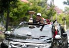Atlet dan Ofisial Sleman Kirab Bawa Piala Porda DIY