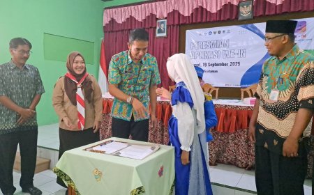 Kepala Disdikbud Purworejo Yudhie Agung Prihatno Launching Inovasi WE IN SD Wirotaman