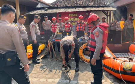 Polres Kebumen Cek Peralatan Tanggap Bencana Alam