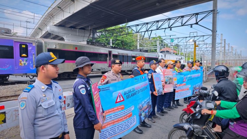 Daop 6 Yogyakarta Sosialisasi Keselamatan Perlintasan, 13 Kasus Sepanjang 2025