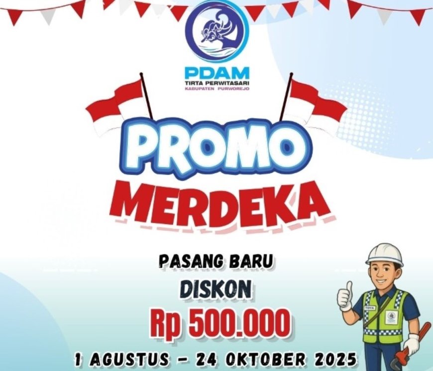 Paket Promo Merdeka PDAM Purworejo Masih Berlangsung, Target 800 Sambungan