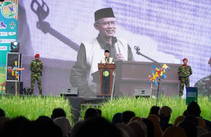 Buka Jamnas I Jatam di Gombong, Haedar Nashir Luncurkan Varietas Padi Mentari