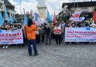 Aksi Damai MPBI DIY di Tugu Yogyakarta, Tuntut UMK yang Layak