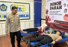 Peringati HUT ke-74 Humas Polri, Polres Purworejo Gelar Donor Darah