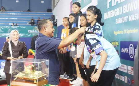 Bupati Menutup Kejuaraan Bulu Tangkis Pemecah Rekor MURI Piala Raja Hamengku Buwono X  
