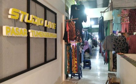 Pasar Tumenggungan Kebumen Dilengkapi Studio Live e-Commerce