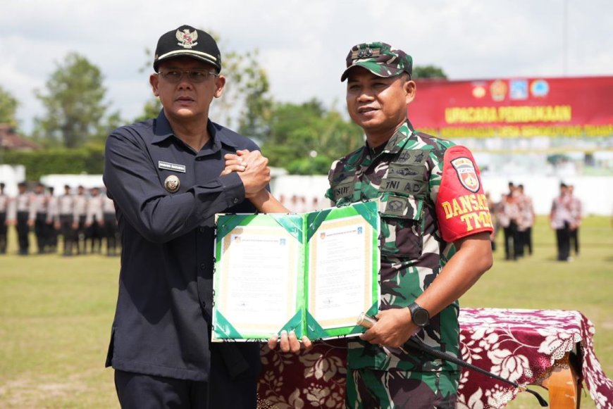 Wakil Bupati Sleman Membuka TMMD Sengkuyung Tahap IV di Kalurahan Margoluwih Seyegan