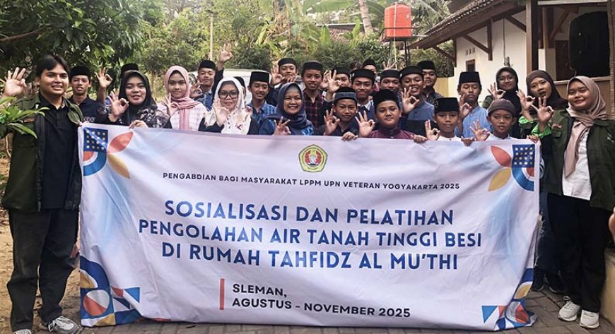 UPN Yogyakarta Ubah Air Berbau Besi Jadi Layak Minum di Rumah Tahfidz Moyudan
