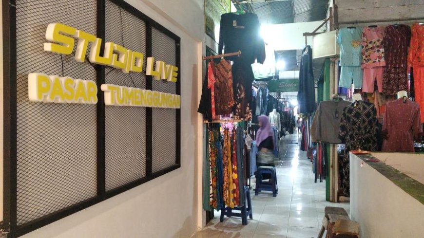 Pasar Tumenggungan Kebumen Dilengkapi Studio Live e-Commerce