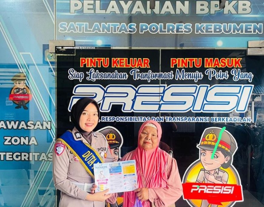 Satlantas Polres Kebumen Beri Edukasi Pemohon BPKB