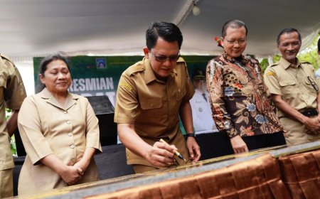 Infrastruktur Hasil Padat Karya di Sleman Diresmikan