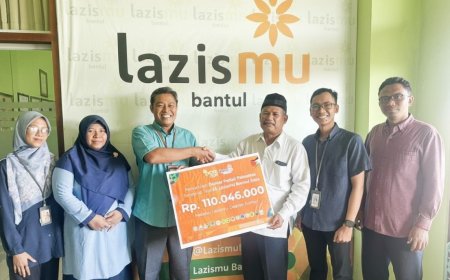Lazismu Bantul Kota Salurkan Donasi Palestina Tahap Tiga Rp 110 Juta