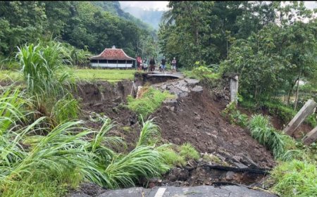 Jalan Wunut-Sompok Putus, Bantul Darurat Bencana