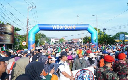 Berhadiah Sapi, 35 Ribu Peserta Meriahkan Jalan Sehat Muhammadiyah