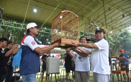 Sebanyak 800 Pecinta Burung Kicau DIY-Jateng Ikuti Festival Kajari Sleman Cup 2025