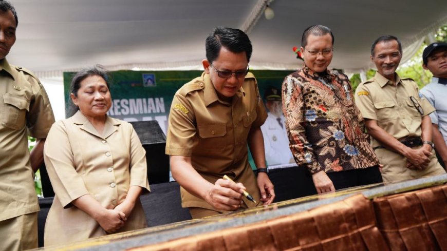 Infrastruktur Hasil Padat Karya di Sleman Diresmikan