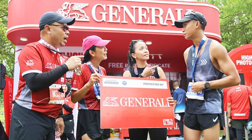 Delapan Kali Jadi Official Insurance Partner Bank Jateng Borobudur Marathon, Generali Promosikan Gaya Hidup Sehat ke Masyarakat