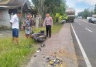 Kecelakaan di Sentolo Kulonprogo, Sepeda Motor Terseret Beberapa Meter