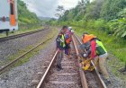KAI Daop 5 Purwokerto Tuntaskan Penggantian Rel