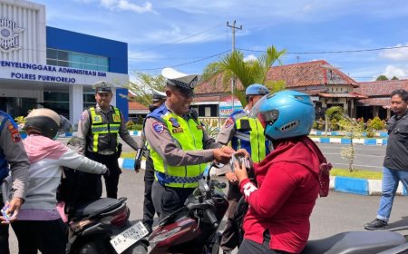 Operasi Zebra Candi 2025 Berakhir, Polres Purworejo Catat 2.448 Tilang